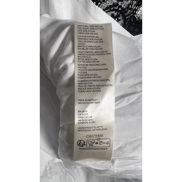 Anthropologie Maeve Black Lace T-Shirt‎ Slip Dress Size Side Zip Size Small NEW - Picture 12 of 14